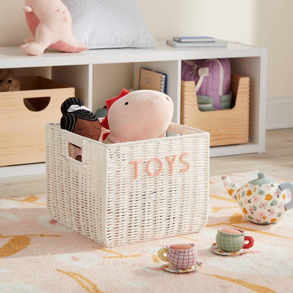 Kids' Large Woven Toys Storage Basket - Image 2