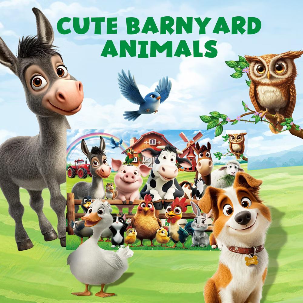 Puzzles for Kids Ages 3-6, Farm Animals, 48 Piece Large Jigsaw Toddler Puzzles, 35.5" x 23.5" - Image 3