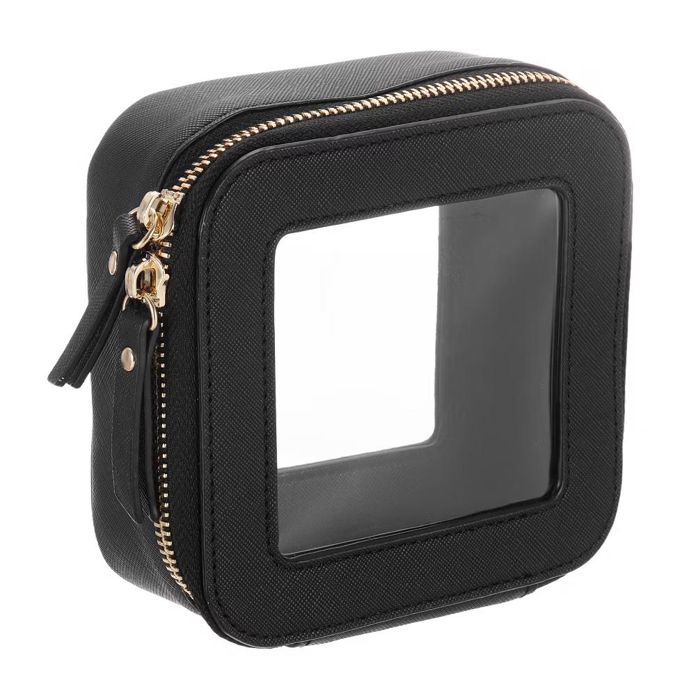 Waterproof Clear Travel Toiletry Organizing Makeup Bag 5" x 5" - Image 8