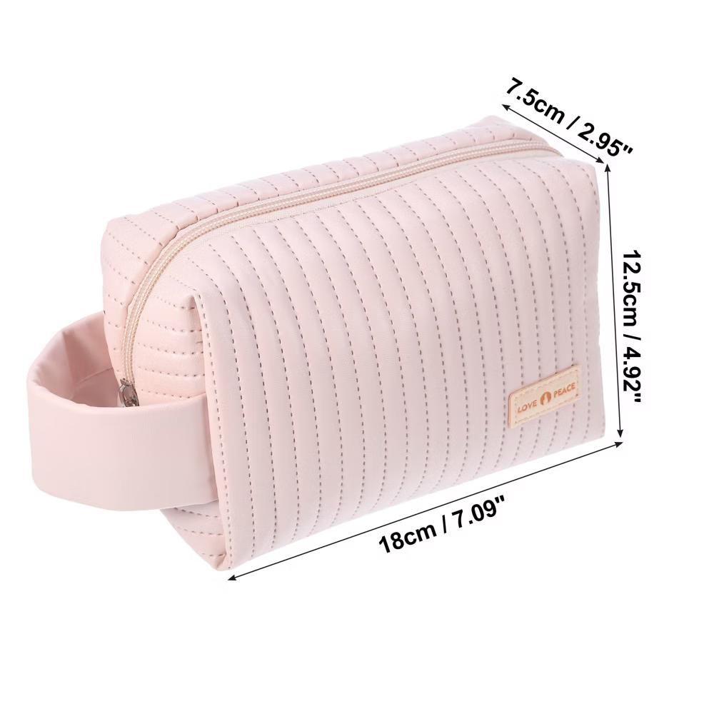 Faux Leather Small Makeup Bag - Image 28