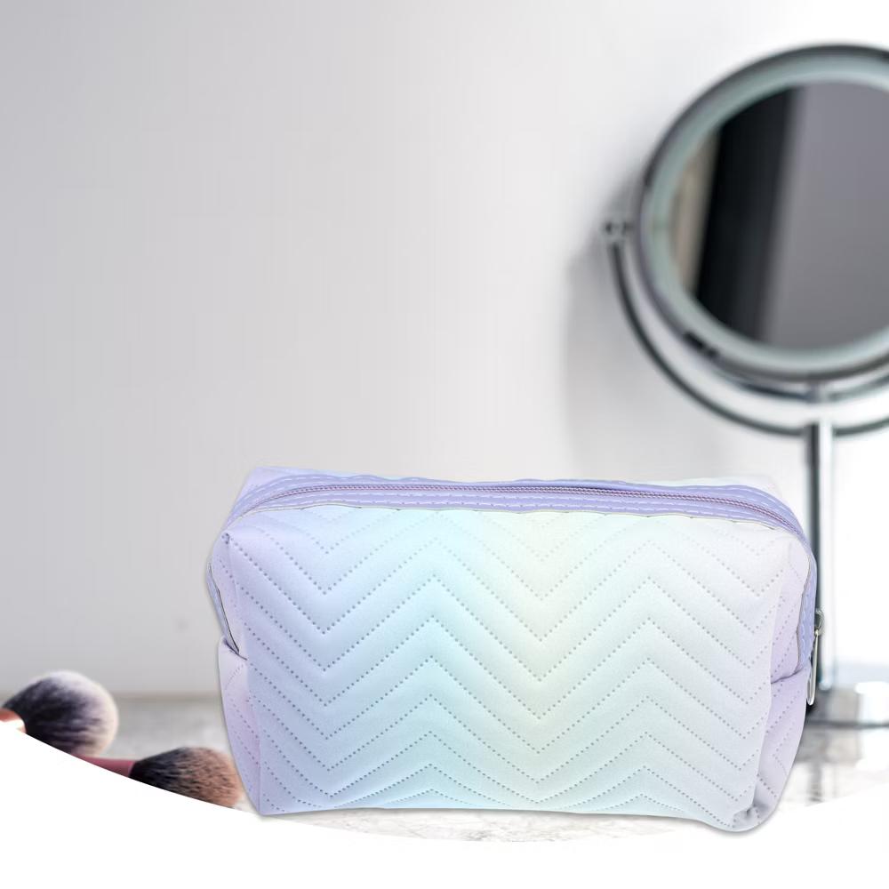Travel Makeup Bag Portable Toiletry Bag Small Cosmetic Organizer Gradient - Image 14