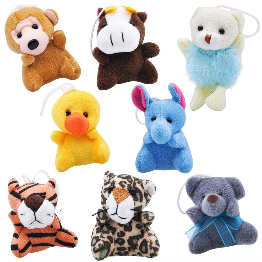24 Pcs Party Favors for Kids 3" Mini Stuffed Animals Bulk Cute Small Plush Toys, Animals Keychain Decoration for Boys Girls Birthday Supplies - Image 6