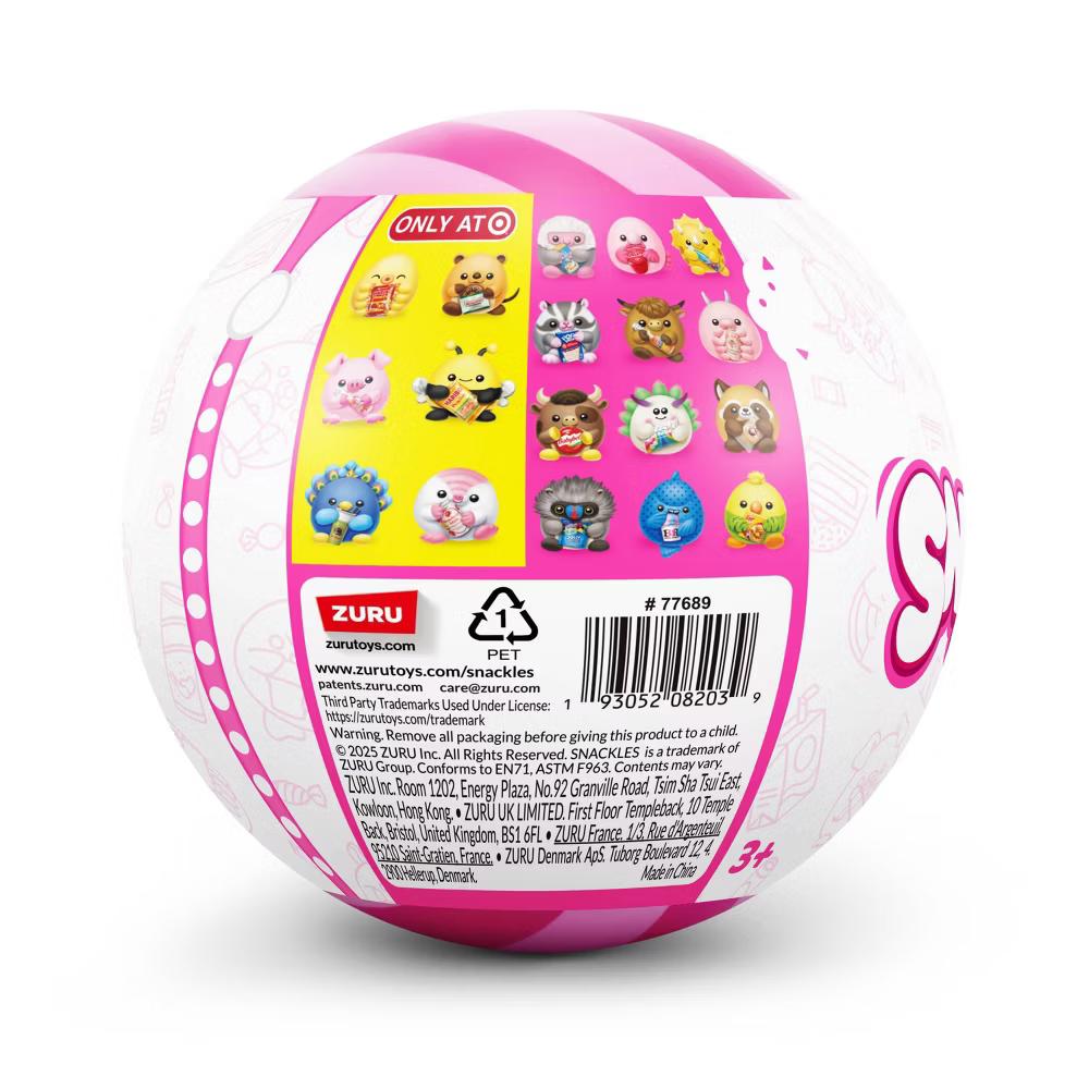 Snackles 5" Surprise Capsule Series 3 Stuffed Animal: Zoo & Farm Characters, Polyester - Image 7