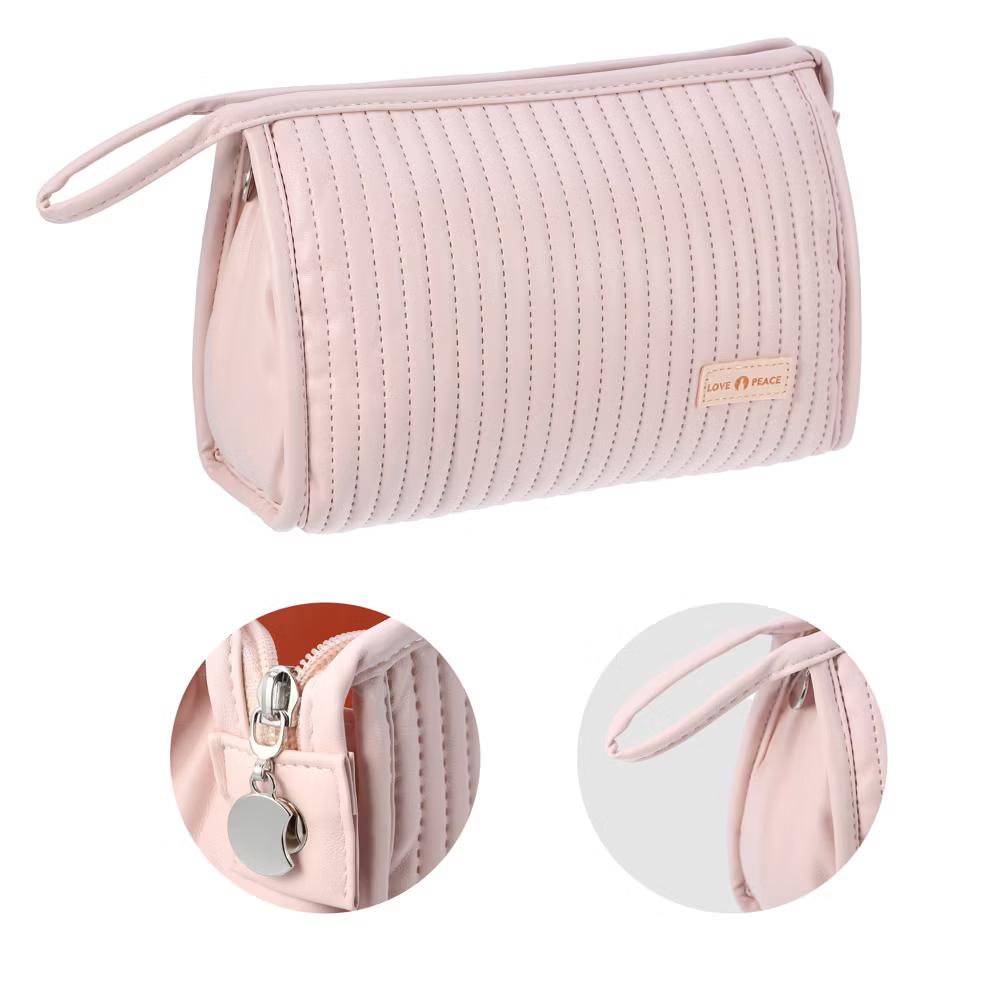 PU Leather Makeup Bag Large Makeup Bag Make Up Brush Organizer Bag Toiletry Bag for Women 1 Pcs - Image 27