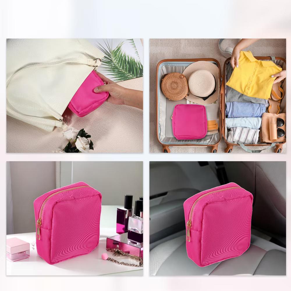 Waterproof Nylon Mini Makeup Bag 1 Pc - Image 16