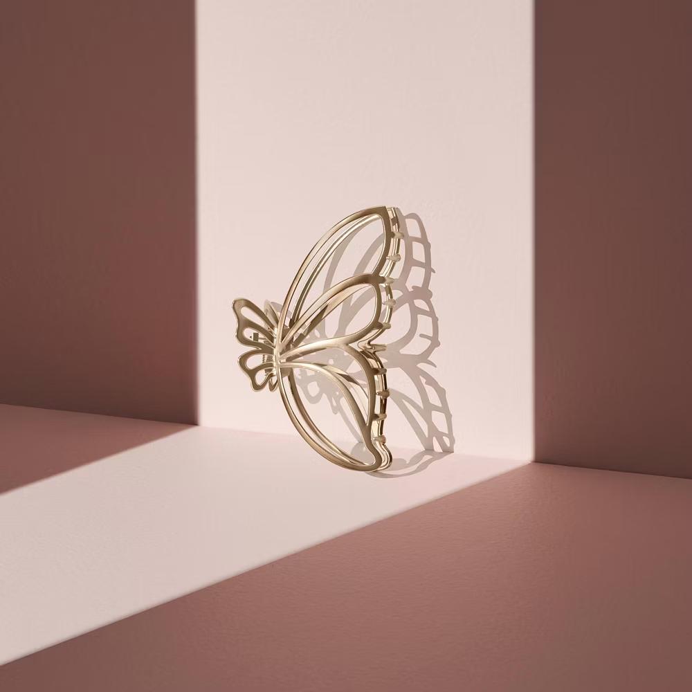 The Hair Edit Gilded Wing Claw Clip - Image 4