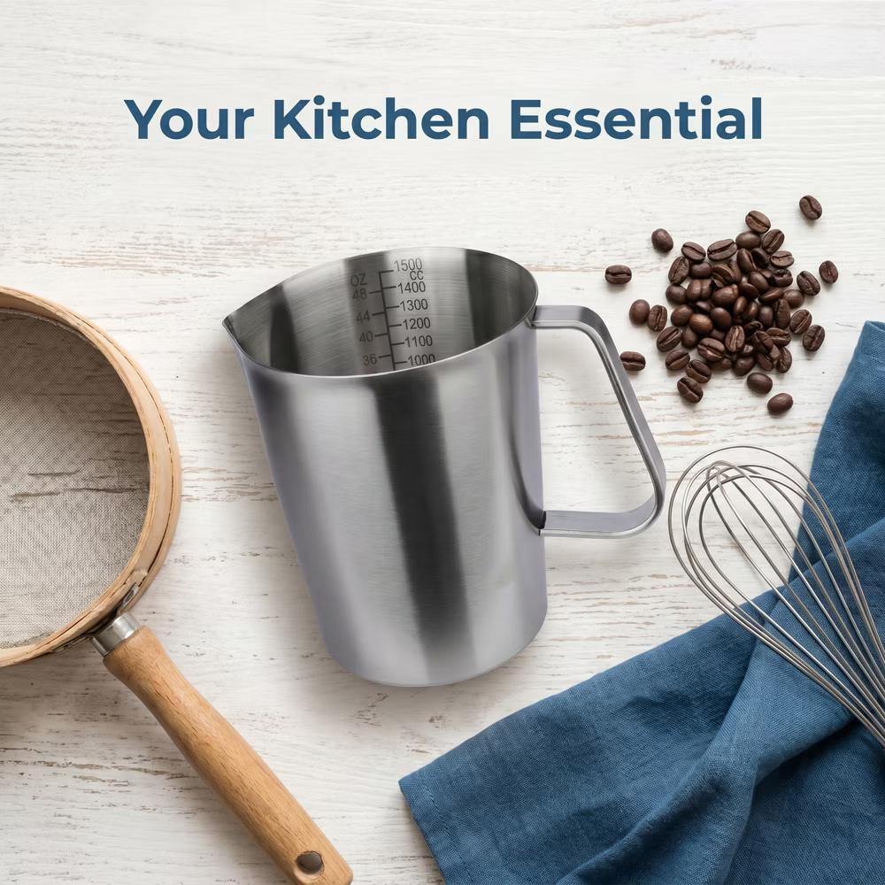 Measuring Cup, 1 Cup Stainless Steel Measuring Cup with Easy Read Lines for Baking Recipes - Image 19