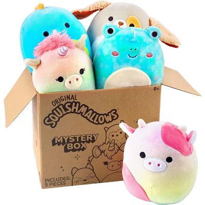 Mystery Box 5-Inch Plush 5 Pack - Official Plush - Collectible Soft & Squishy Mini Stuffed Animal - Gift for Kids, Girls & Boys