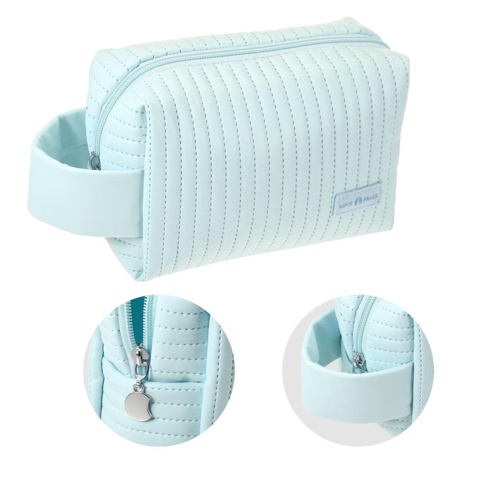 Faux Leather Small Makeup Bag - Image 9