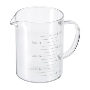 3.3 Borosilicate Glass V-Shaped Pour Spout Printed Scale Measuring Cup