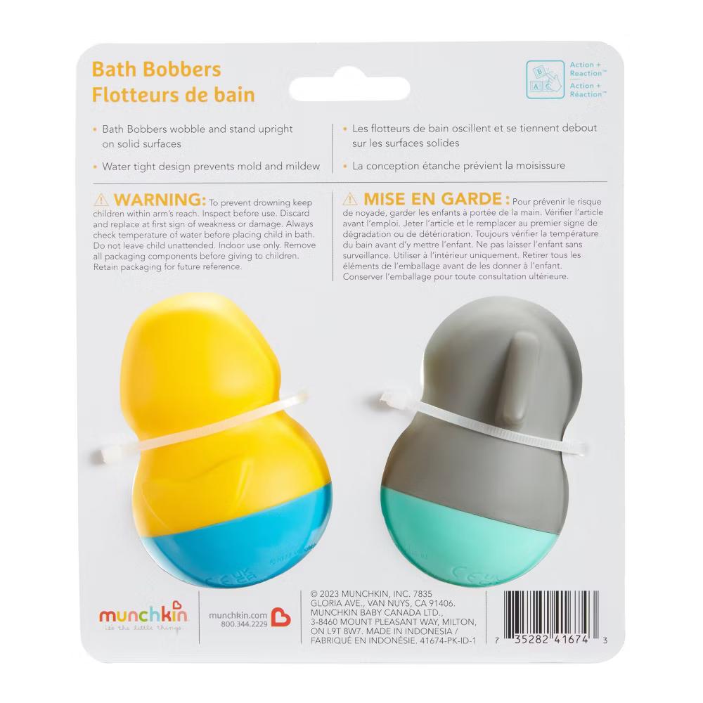 Bath Bobbers Mold Free Baby and Toddler Bath Toy - 6+Months - Dolphin/Walrus: Fine Motor Skills, BPA-Free, Rubber Material - Image 2
