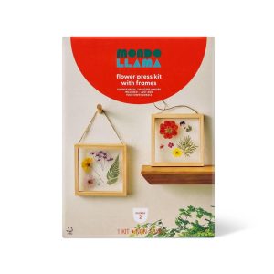 Floral Press with Frame Wood Craft Kit - Flower Drying & Pressing Kit, Nature Art, Non-Toxic, Adult Craft