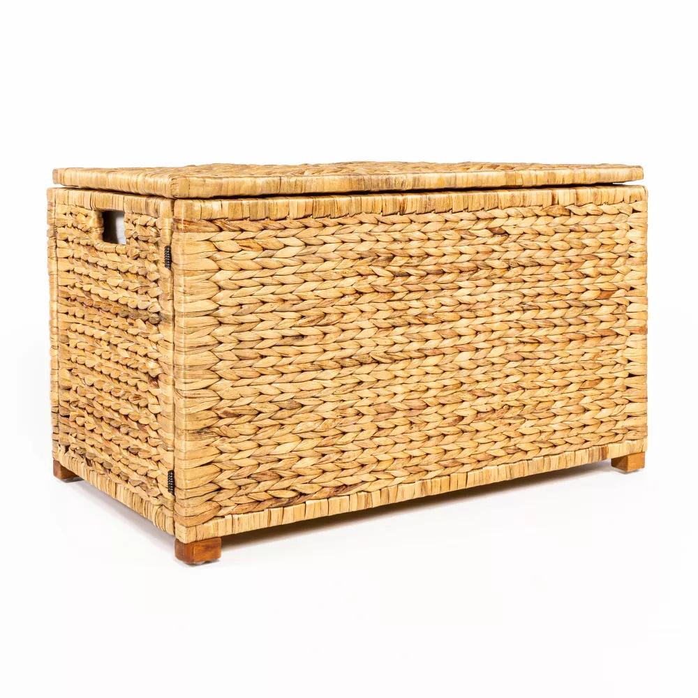 happimess Anada 30" Handwoven Wicker Weave Storage Trunk - Image 15