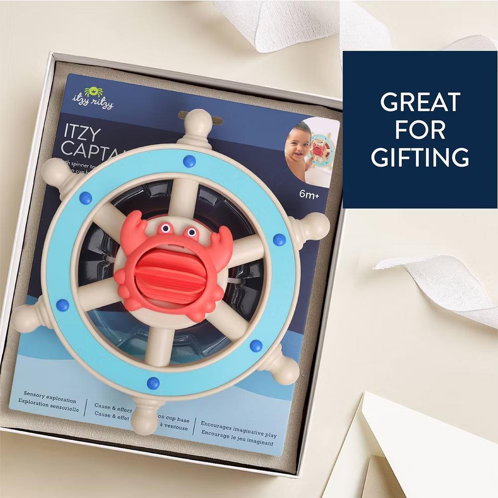 Itzy Captain Steering Wheel Activity Bath Toy - Image 3