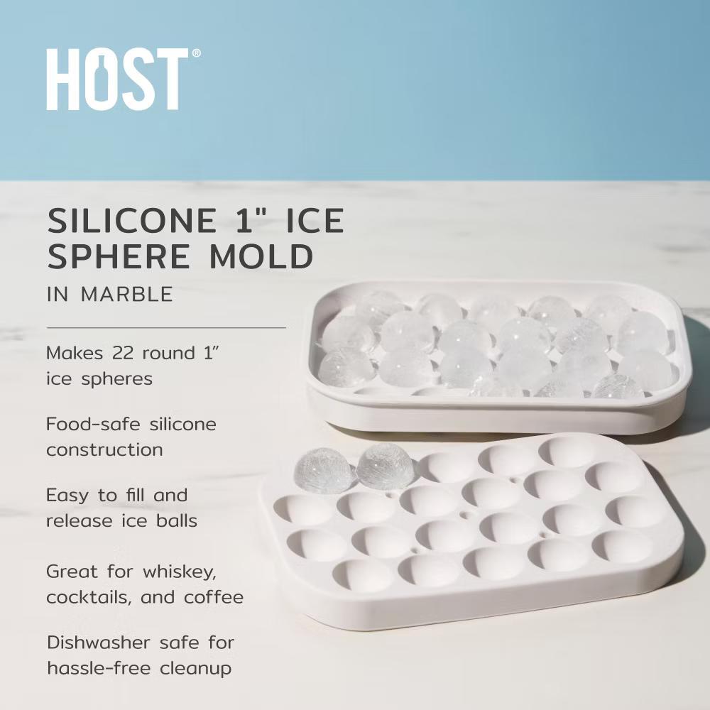 Host Silicone 1" Ice Sphere Silicone Mold - Image 19