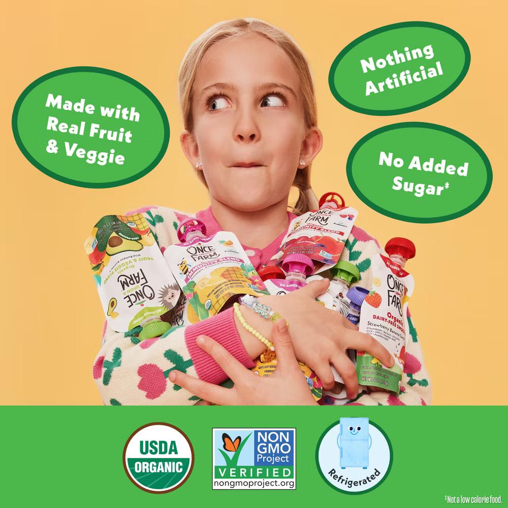 Go-Go Greens Organic Dairy-Free Kids' Smoothie - 4oz Pouch - Image 2