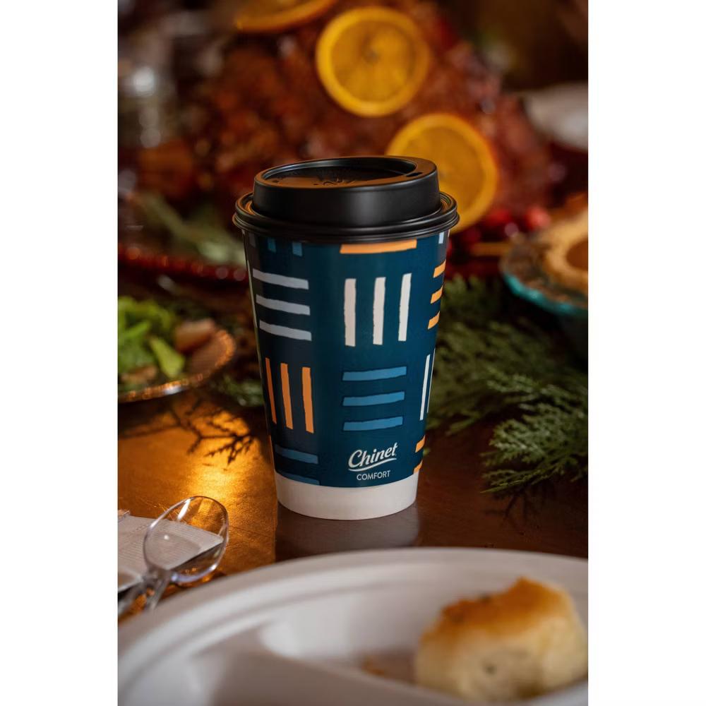 Comfort Cup - 18ct/16oz: Disposable Paper Drinkware, Solid Pattern - Image 8
