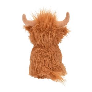 8" Highland Cow Interactive Plush Dog Toy: All Ages, Occupy, Cuddle