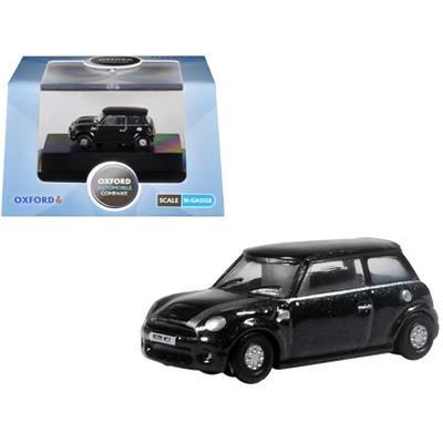 Mini Cooper S RHD (Right Hand Drive) Midnight Black with Silver Stripes 1/148 (N) Scale Diecast Model Car - Image 3