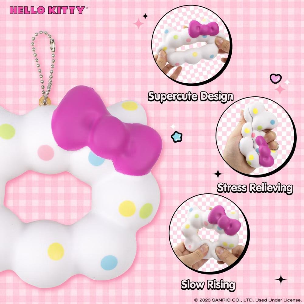 SquiSHU Squishy Toy Mochi Donut Slow Rising Soft Relief Stress Fidget Toy - Image 4