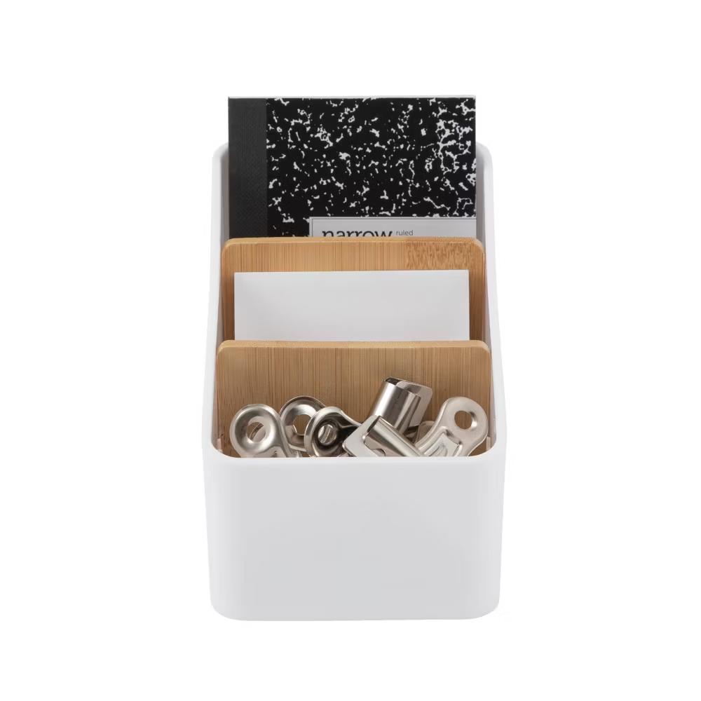 Thinkspace 3 Compartment Storage White - Image 2