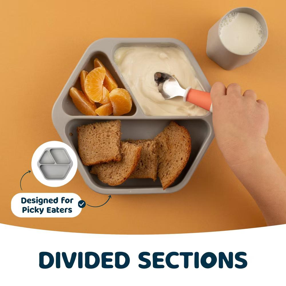 Silicone Suction Divided Plate Baby/Toddler Dish for Independent Eating - Image 19