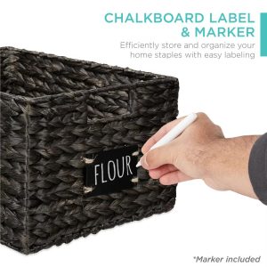 Set of Woven Water Hyacinth Baskets