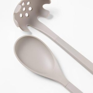 10pc Nylon Kitchen Utensil Set Gray