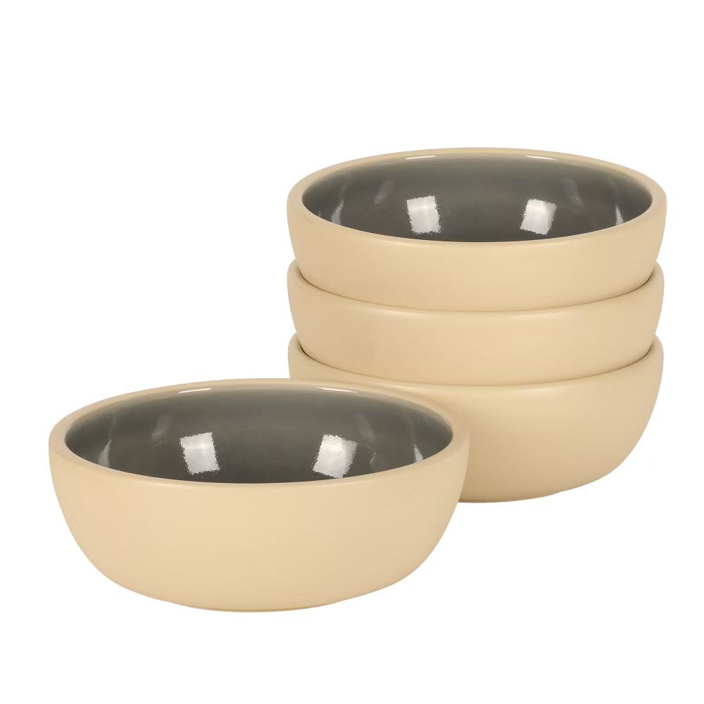 Made in Portugal - Port Gaia 4 Piece Cereal Bowl Set, 6.2” Stoneware Bowls, Reactive Glaze Finish, Soup & Snack Bowls - Image 16