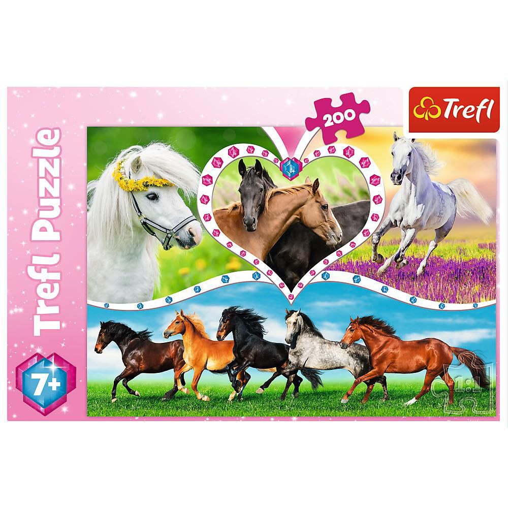 Kids 200pc Beautiful Horses Puzzle - Image 2