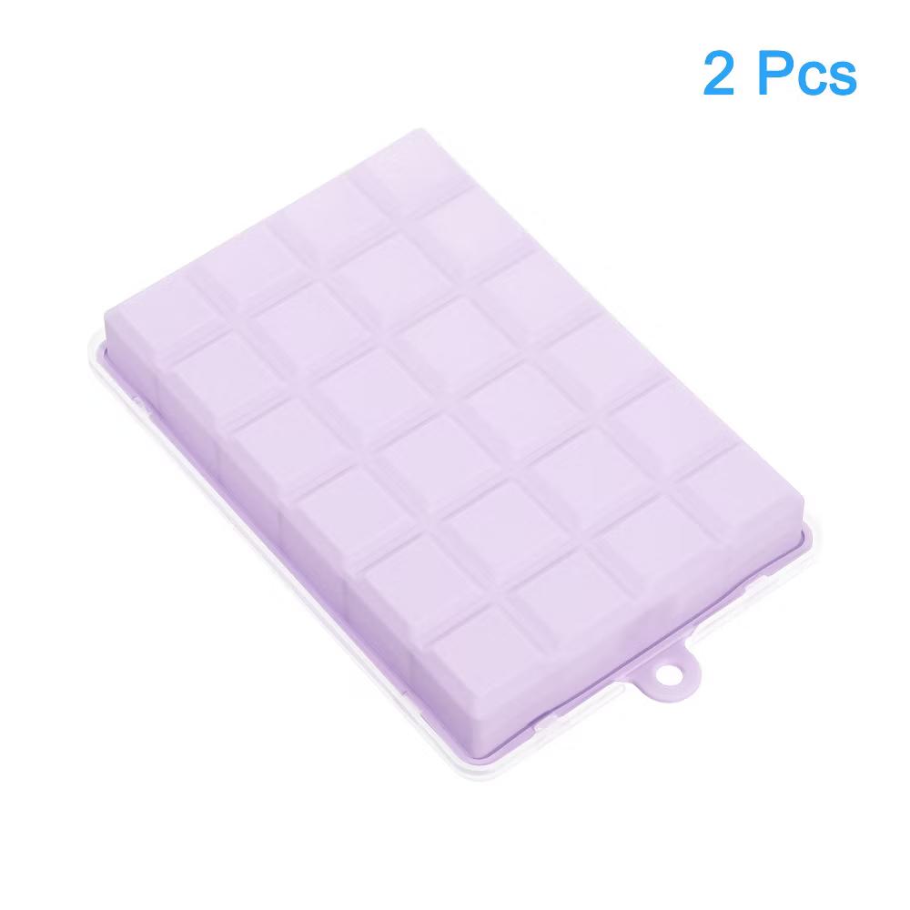 Square Silicone Ice Cube Tray with Lid for Freezer 24 Cube Per Trays 2 Pcs - Image 11