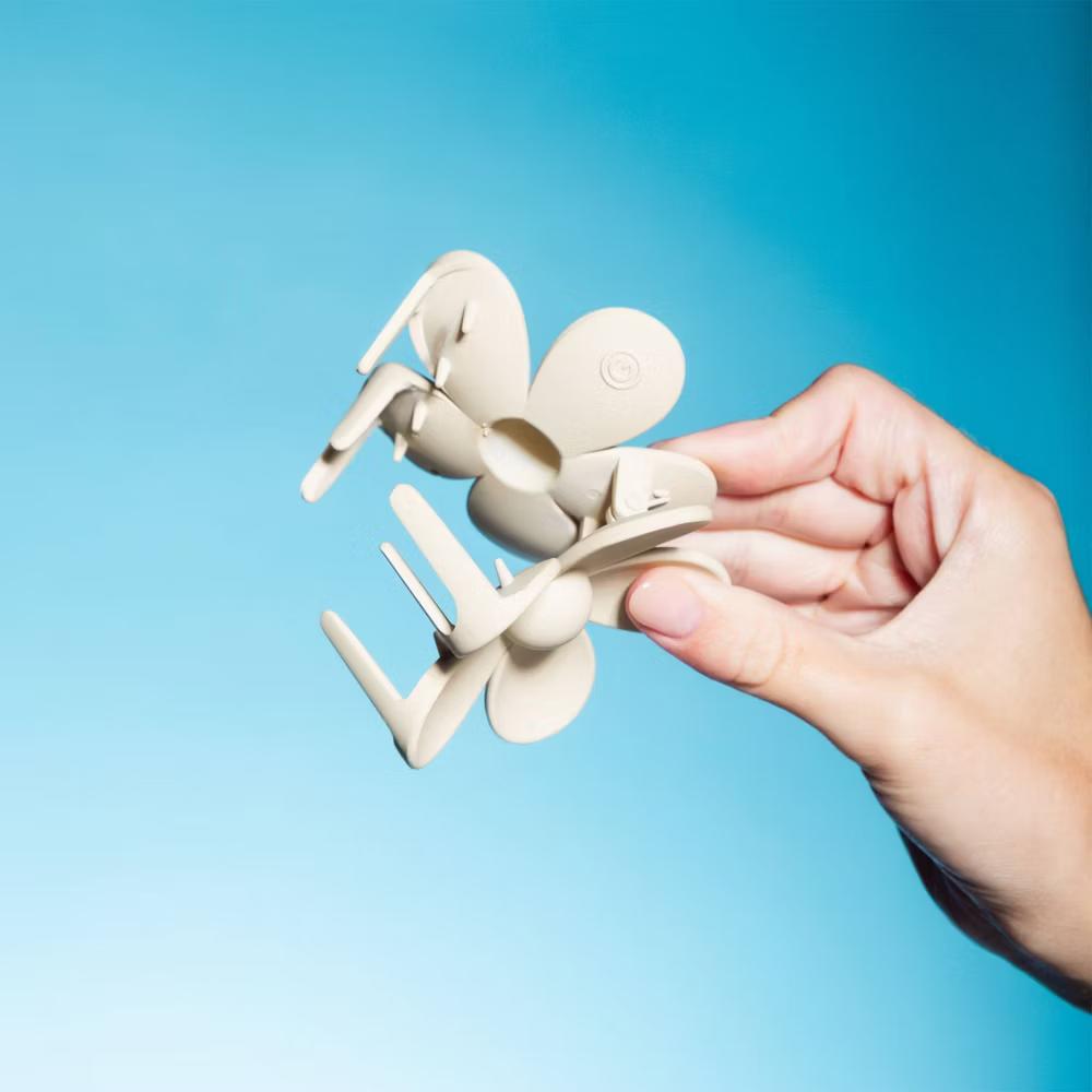 Medium Hair Flower Claw Clips - 2pc - Image 2