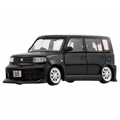 Toyota bB 2000 Van Black with Extra Accessories 1/64 Diecast Model Car