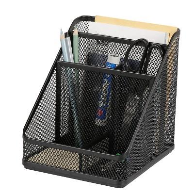 Mesh Medium Desktop Organizer Black - Image 3