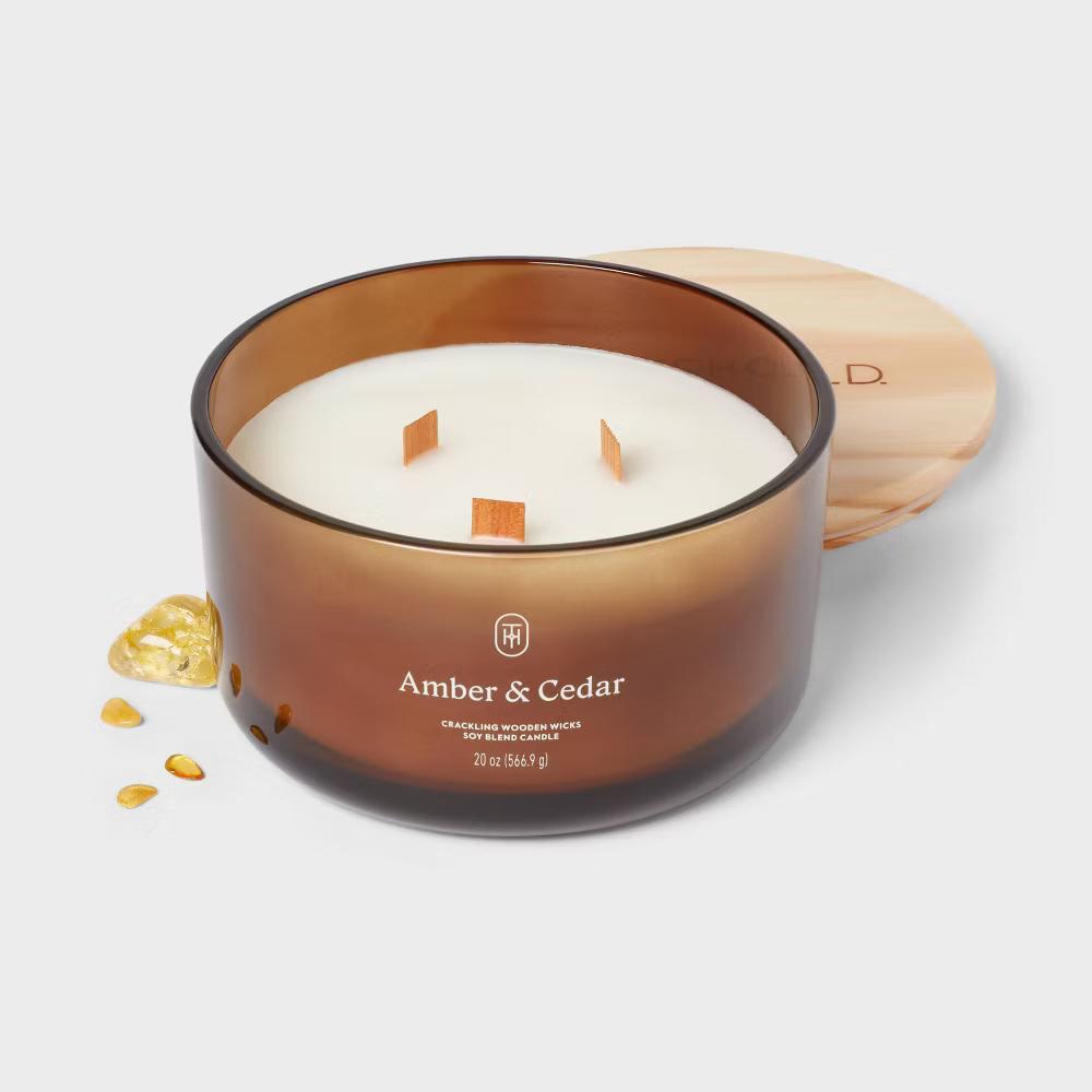 Glass Wooden Wick Jar Candle - Image 92