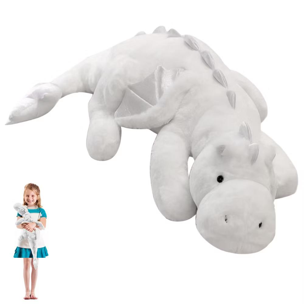 TITQWOP Dinosaur Plush Toy Pillow, Cute Stuffed Animal Toys, Soft Long Dinosaur Body Pillow Gift for Kids Boys Girls 28inch - Image 8