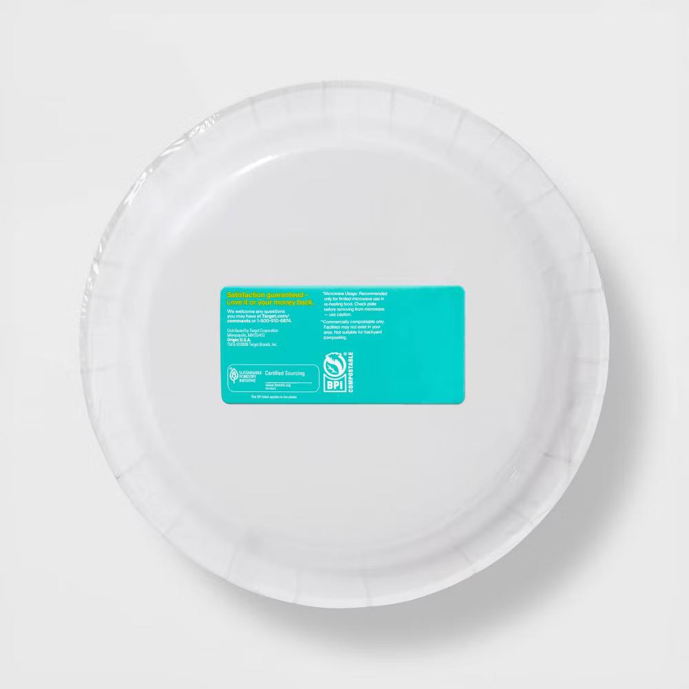 Blue Floral Paper Plate 10" - Image 5