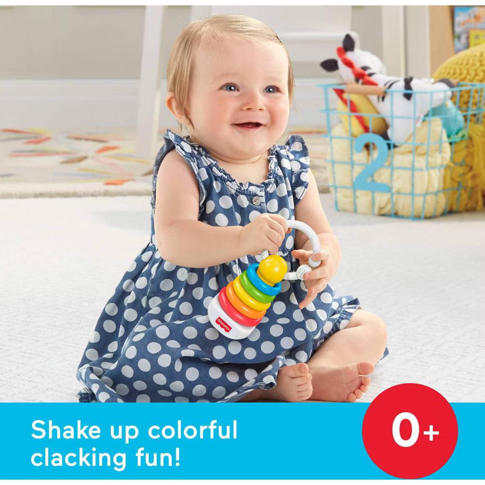 Fisher-Price Newborn Classic, Baby Rattle & Sensory Learning Activity Toys for Developmental Play - 2pk - Image 4