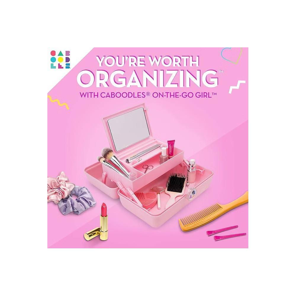 Caboodles On the Go Girl in Pink Shimmer Makeup Bag - Image 2