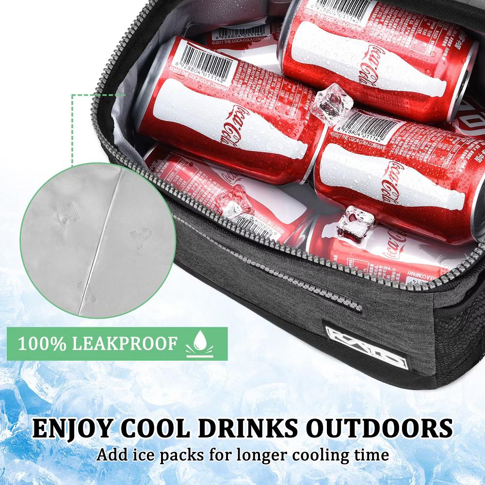 Insulated Small Lunch Bag for Adult Kid, Leakproof Reusable Lunch Cooler Bag with Adjustable Shoulder Strap, Kids Portable Lunch Box - Image 22