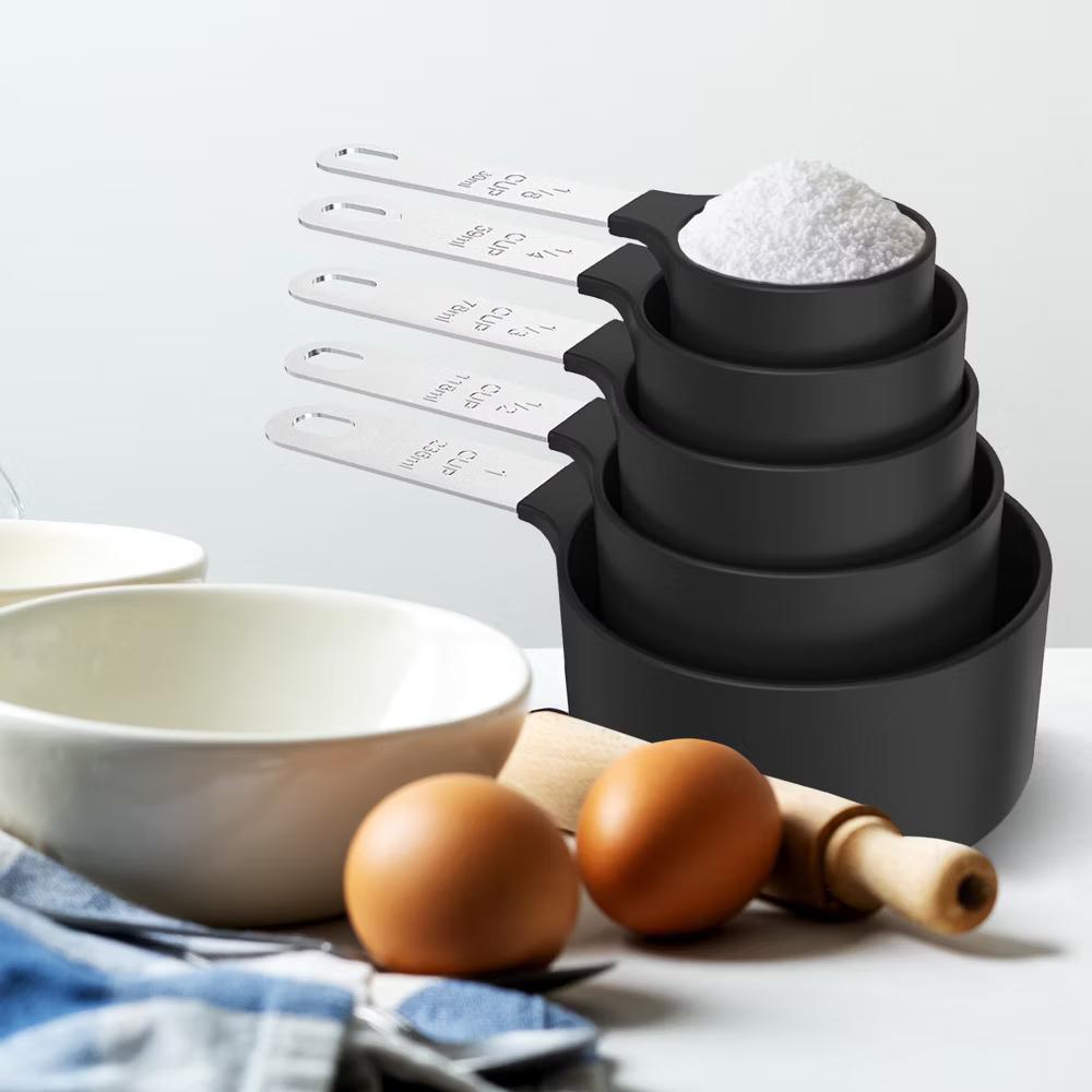 10-Piece Measuring Cups & Spoons Set – Stainless Steel Handles, Nesting Design, Dishwasher Safe, BPA-Free - Image 2