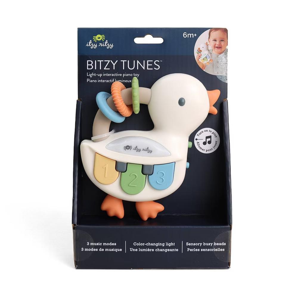 Bitzy Tunes Light Up Interactive Piano Toy - Goose - Image 7