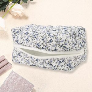 Women Portable Little Flower Pattern Makeup Bag 1 Pc