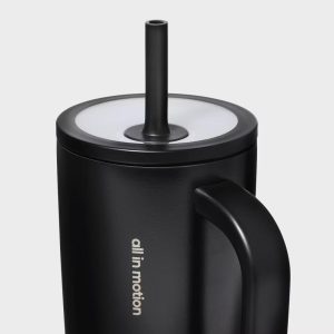 StrawBlue40 fl oz Stainless Steel Tumbler with Straw