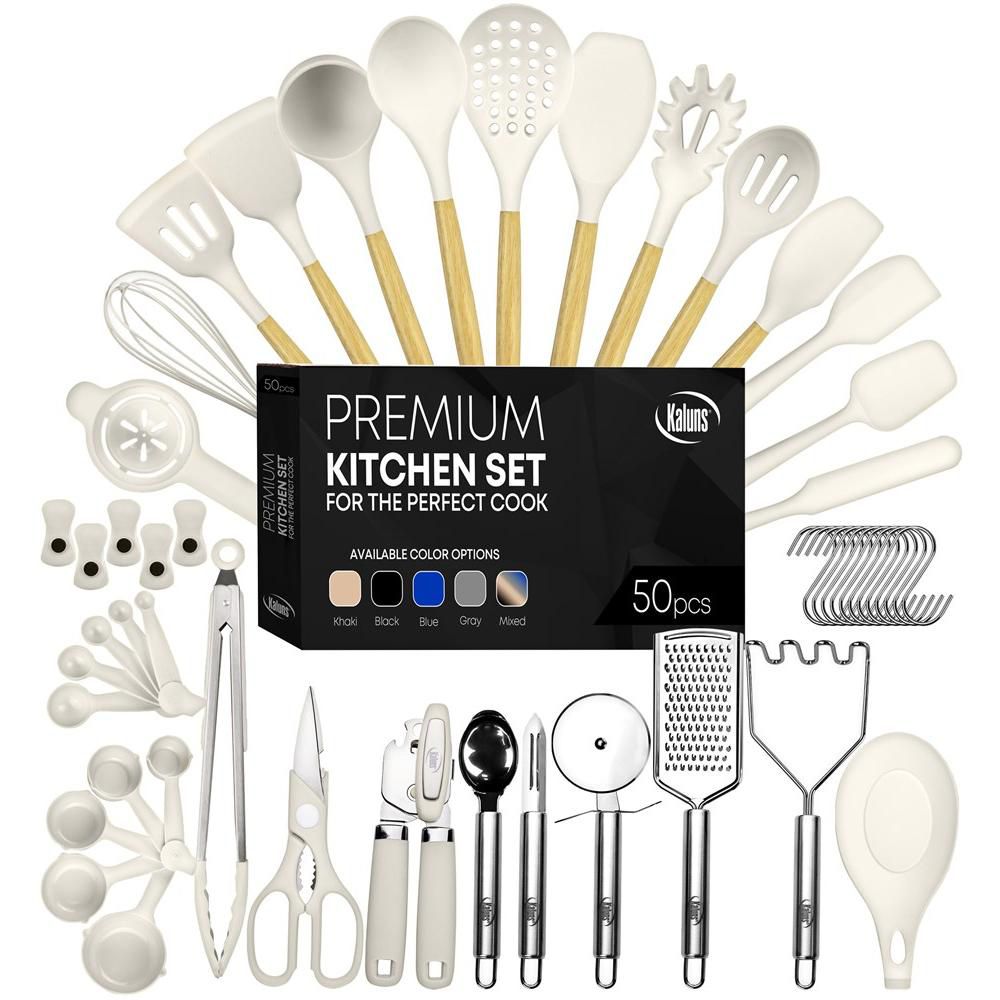Kitchen Utensils Set, 50 Piece Silicone And Stainless Steel Cooking Utensils, Heat Resistant Kitchen Tools - Image 19
