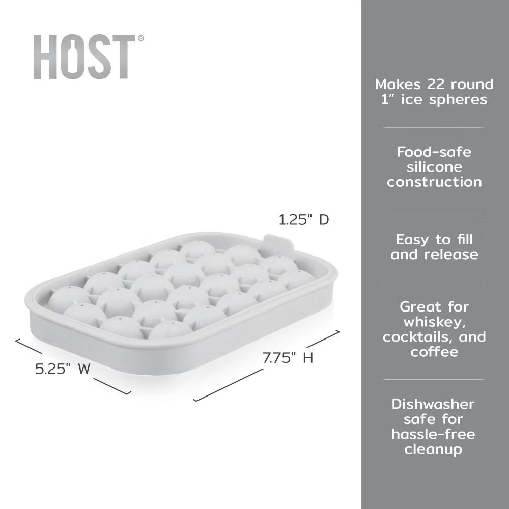Host Silicone 1" Ice Sphere Silicone Mold - Image 18