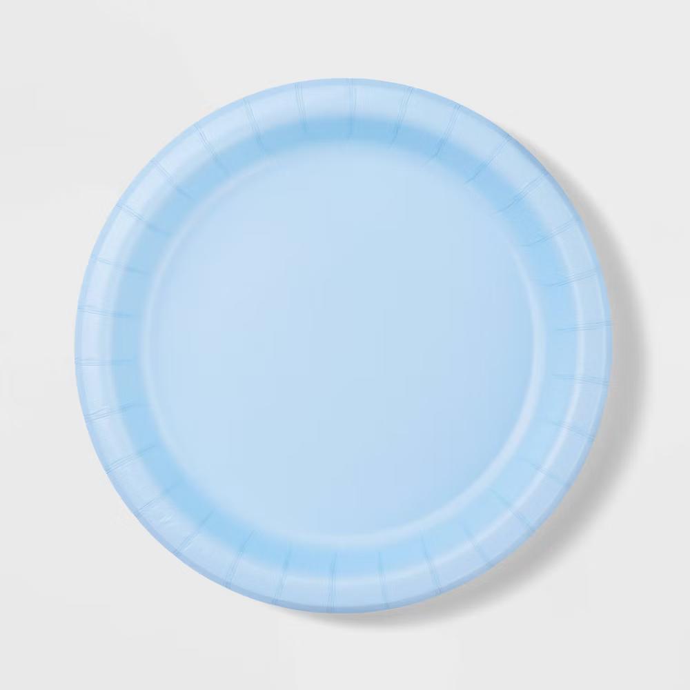 20ct Blue Dinner Paper Plates