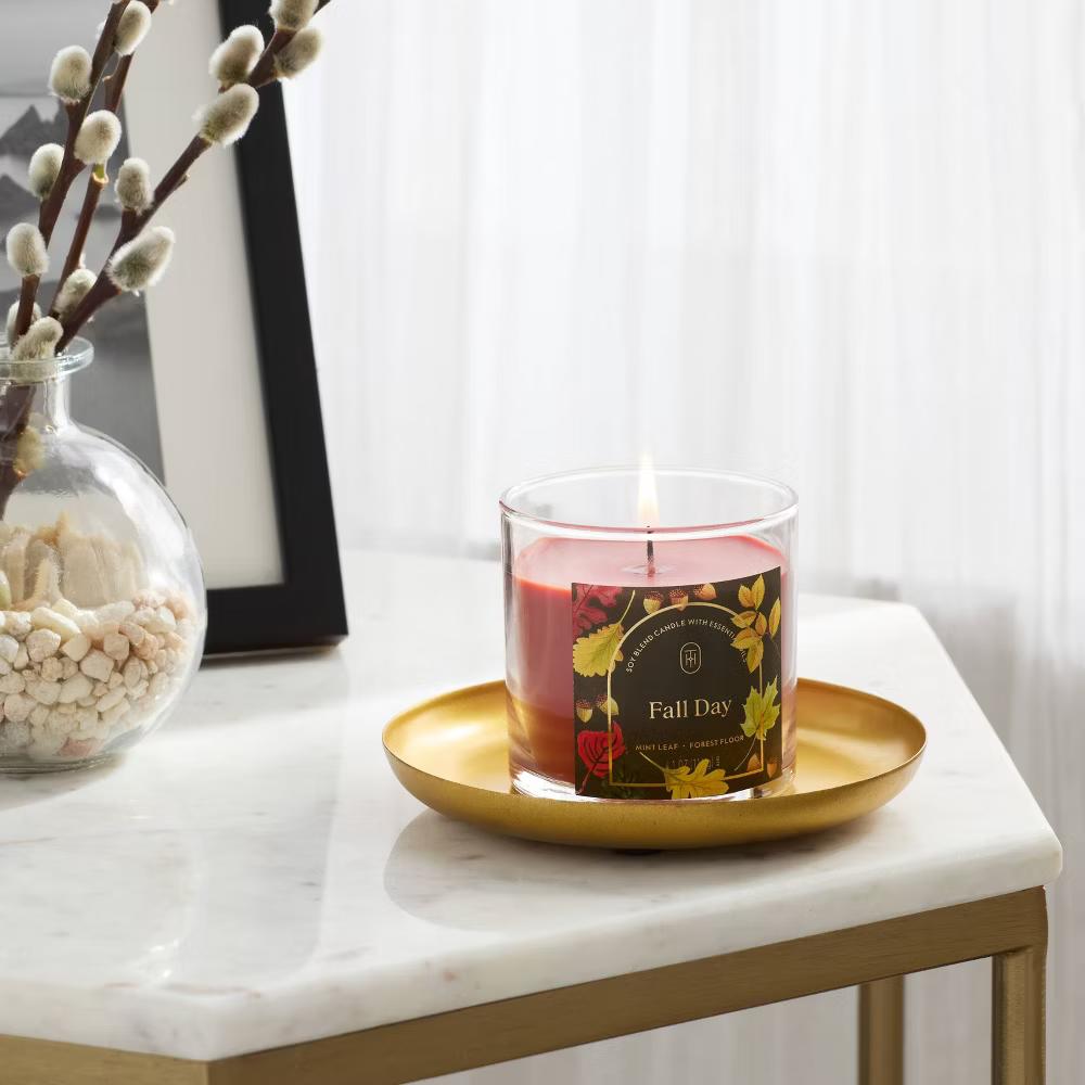 2 Wick Glass Jar Candle with Lid 15.1oz - Image 55