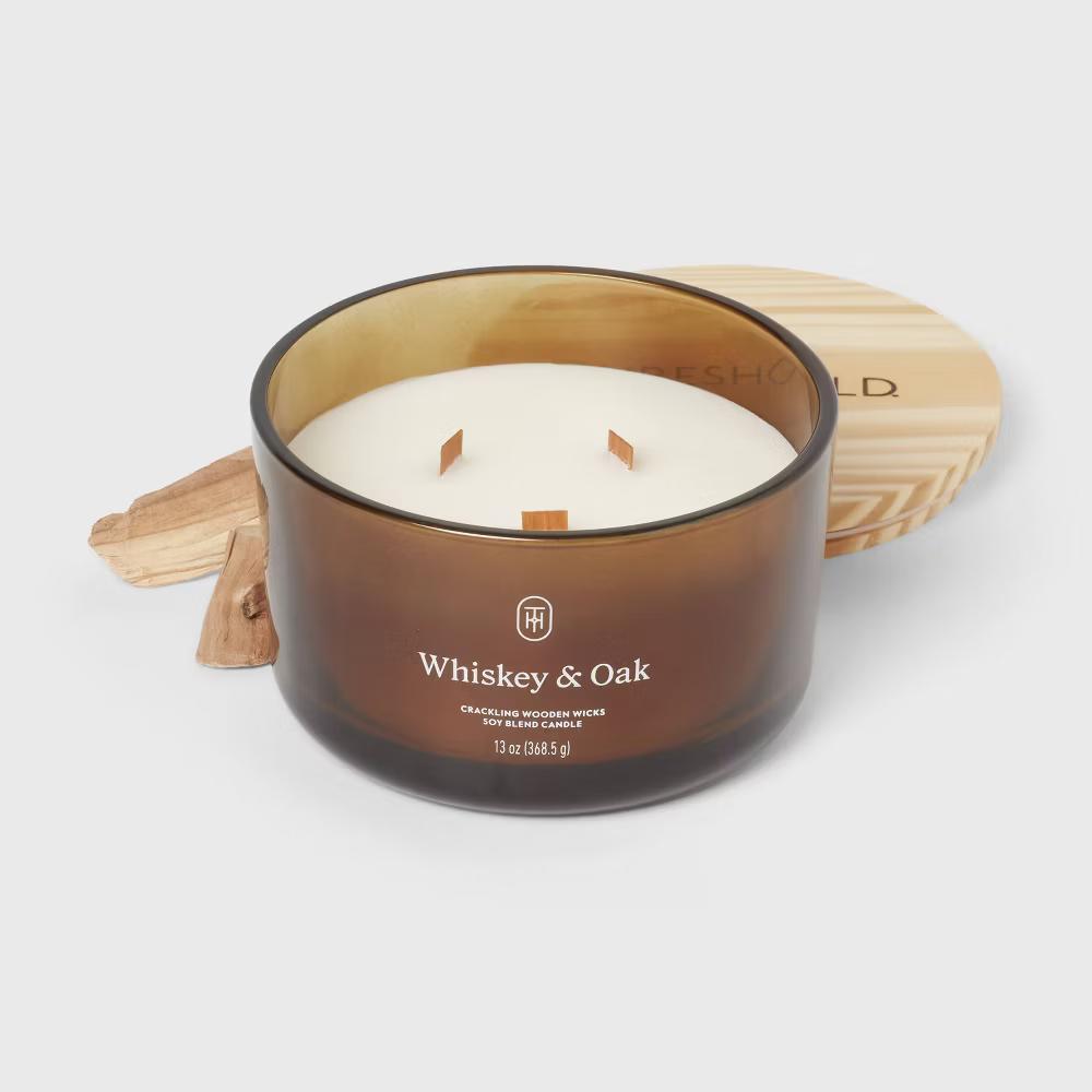 Glass Wooden Wick Jar Candle - Image 87