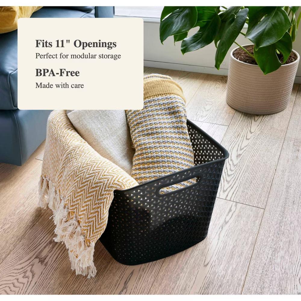 Y-Weave XL Curved Decorative Storage Basket - Image 8